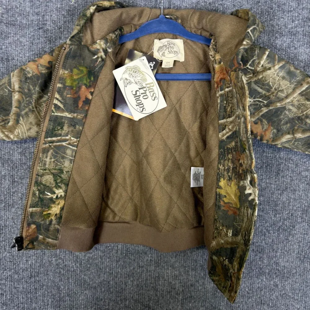 Bass Pro Shops Infant Baby Full Zip Hoodie Jacket Size 6M TrueTimber Camo NWT